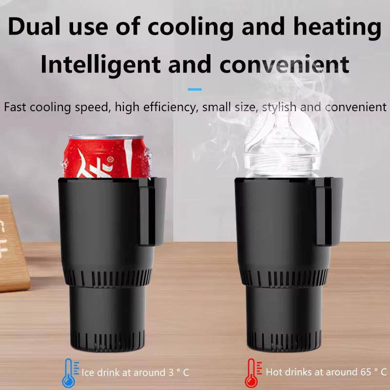 2-in-1 Smart Car Cup Cooler & Warmer – Travel-Friendly Drink Companion