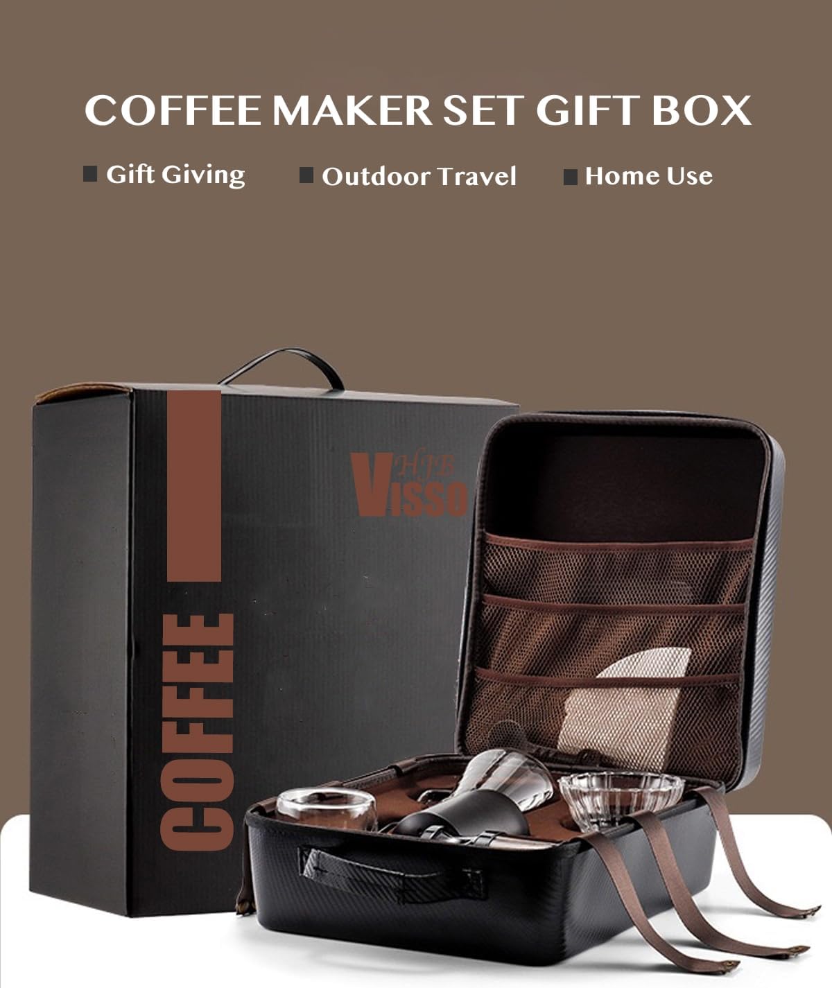 Portable Coffee Maker Set – Perfect for Home, Office & Travel