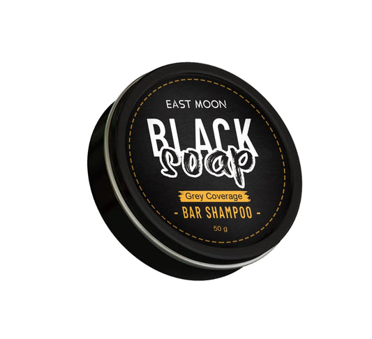 EAST MOON Organic Black Soap Bar Shampoo – Original Formula