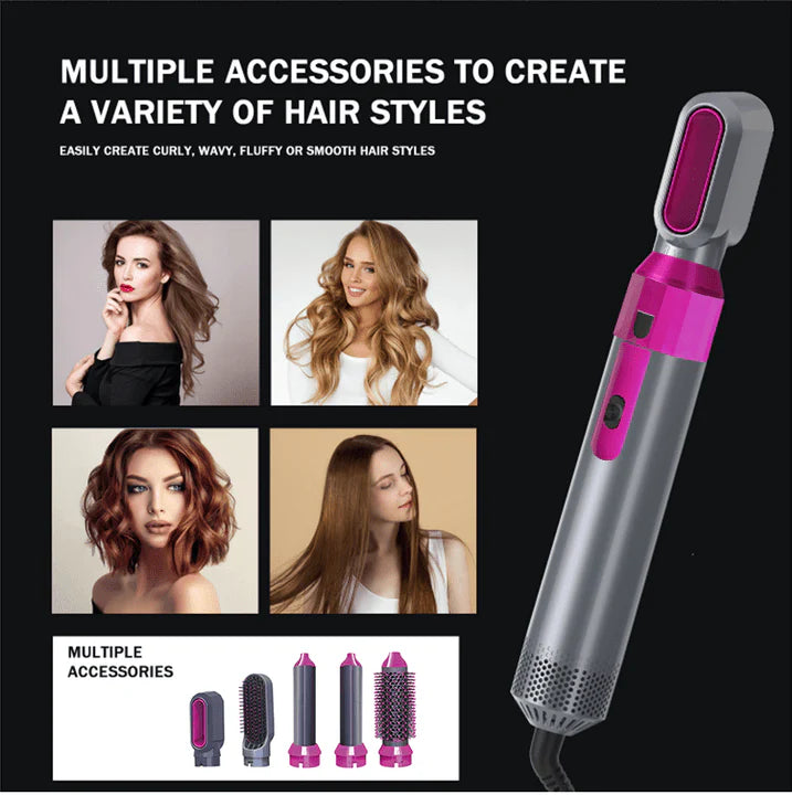 Multi-Functional 5-in-1 Hot Air Styler – One Tool for Every Look