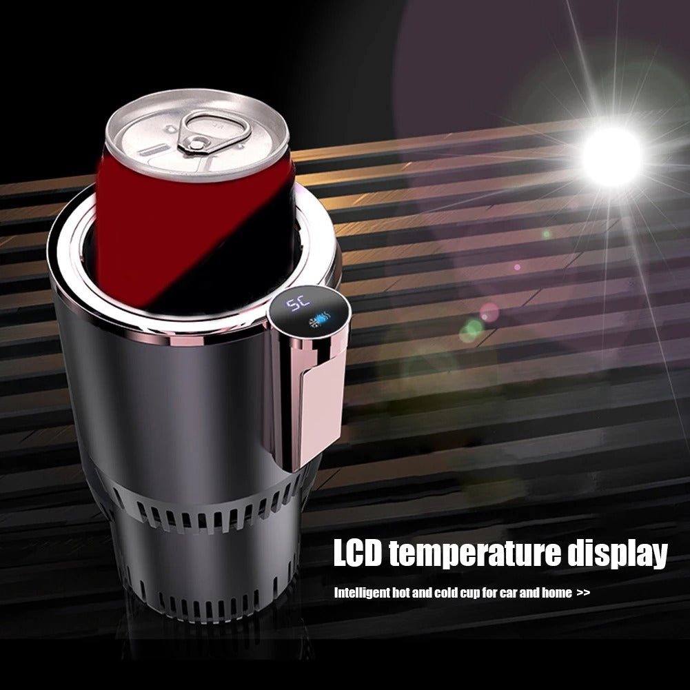 2-in-1 Smart Car Cup Cooler & Warmer – Travel-Friendly Drink Companion