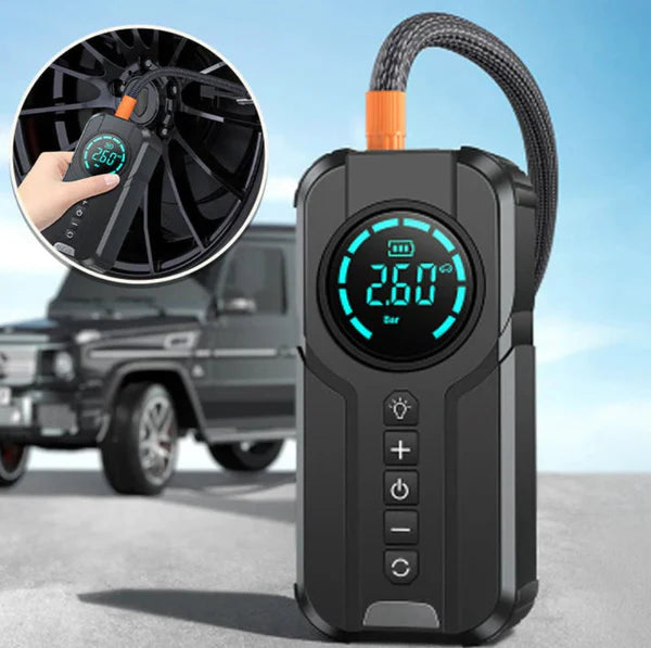 Portable Car Jump Starter with Air Pump – 2-in-1 Emergency Power
