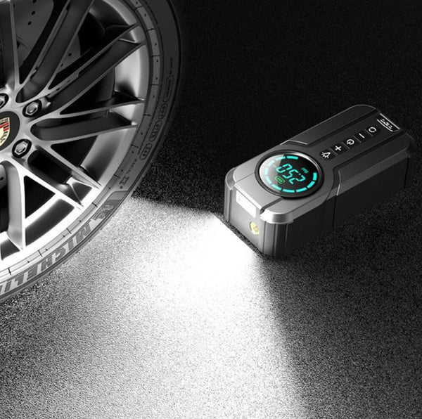 Portable Car Jump Starter with Air Pump – 2-in-1 Emergency Power