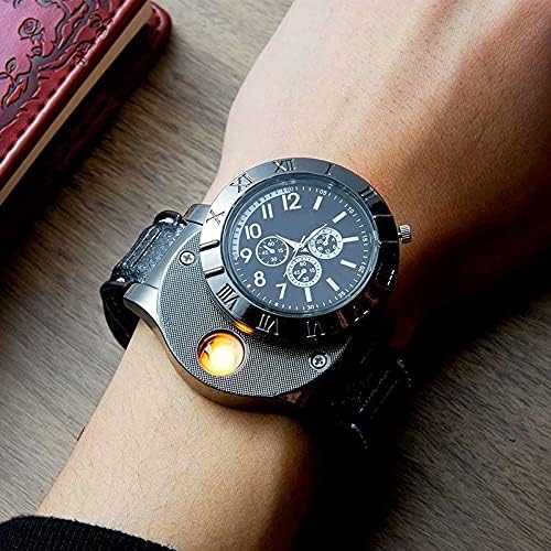 Men’s Military USB Lighter Watch – Stylish Timepiece with Built-in Lighter