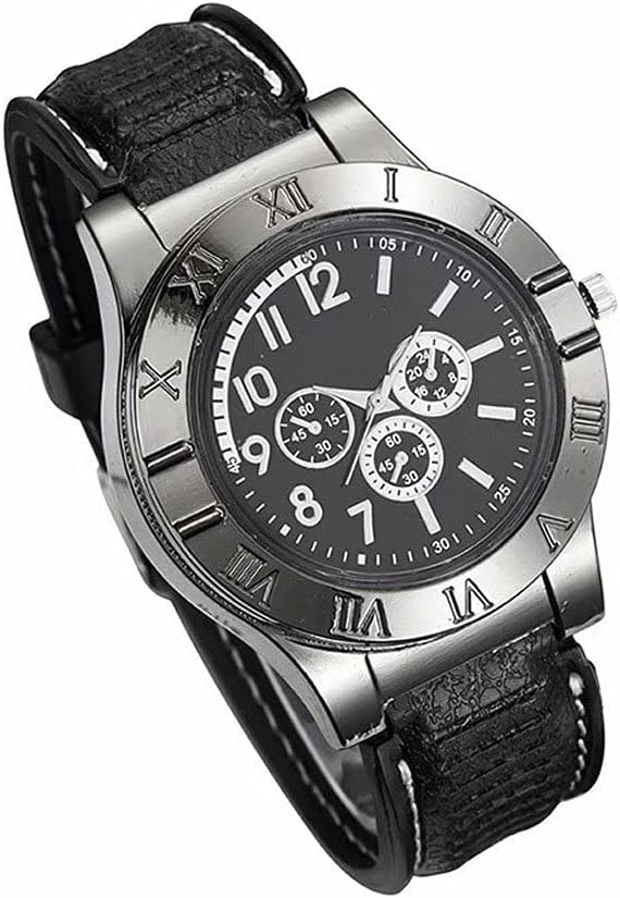 Men’s Military USB Lighter Watch – Stylish Timepiece with Built-in Lighter