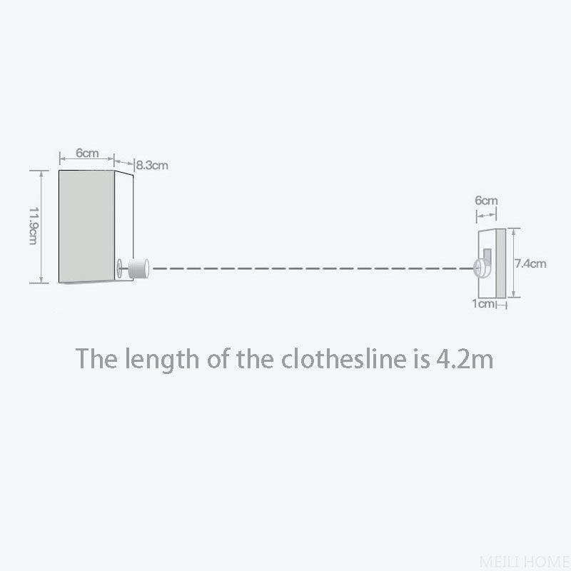 Portable Retractable Clothesline – Perfect for Home, Balcony & Travel