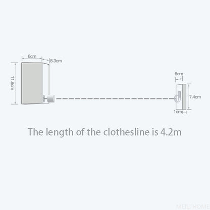 Portable Retractable Clothesline – Perfect for Home, Balcony & Travel