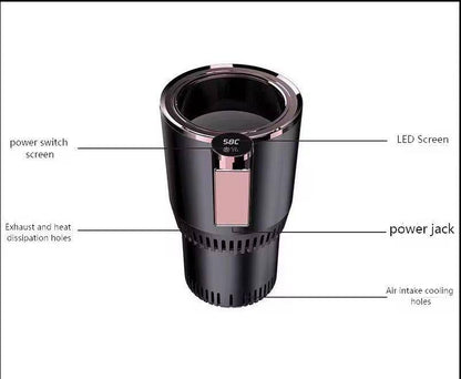 2-in-1 Smart Car Cup Cooler & Warmer – Travel-Friendly Drink Companion
