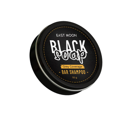 EAST MOON Organic Black Soap Bar Shampoo – Original Formula