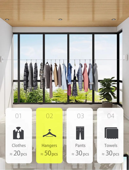 Portable Retractable Clothesline – Perfect for Home, Balcony & Travel