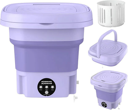 Portable Foldable Laundry Washer – Perfect for Apartments, Travel & Dorms!