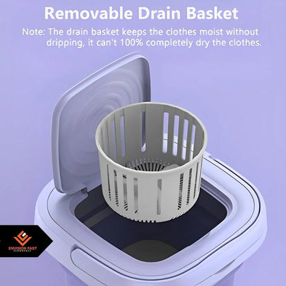 Portable Foldable Laundry Washer – Perfect for Apartments, Travel & Dorms!