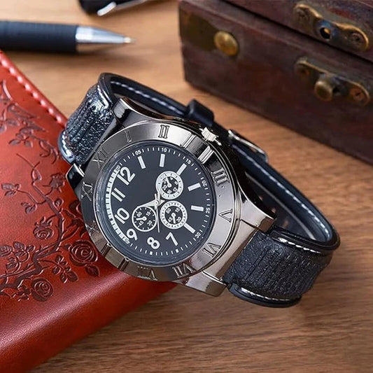Men’s Military USB Lighter Watch – Stylish Timepiece with Built-in Lighter