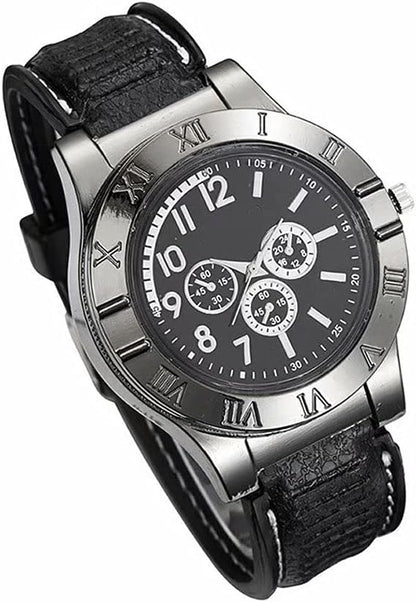 Men’s Military USB Lighter Watch – Stylish Timepiece with Built-in Lighter